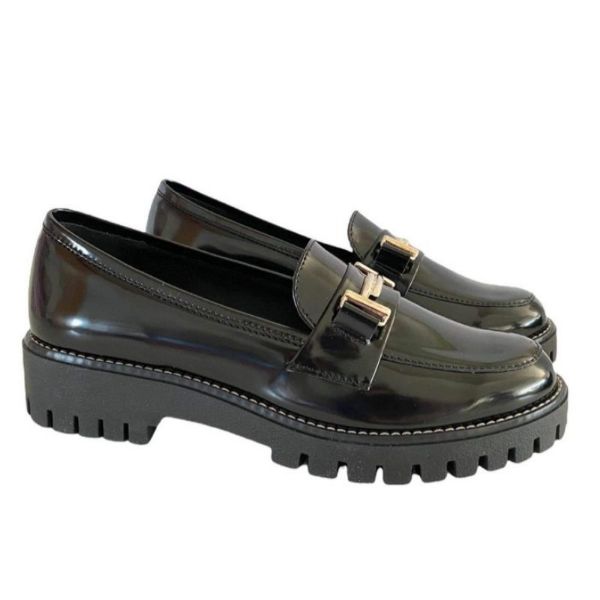 Picture of Florentine leather loafers with metallic detail