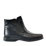 Εικόνα της Δερμάτινα μποτάκια με φερμουάρ