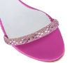 Picture of Sandals with rhinestones without buckle and thin heel