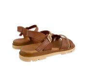 Εικόνα της Old Σανδάλια δερμάτινα με φαρδιά φάσα και στρας