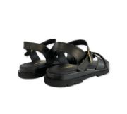 Εικόνα της Old Σανδάλια δερμάτινα με φαρδιά φάσα και στρας