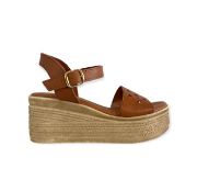 Εικόνα της @ΧΧΧ Δερμάτινη πλατφόρμα με τρυπητή φάσα