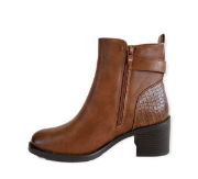 Εικόνα της ΧΧΧ Μποτάκια χαμηλά με χοντρό τακούνι 