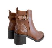 Εικόνα της ΧΧΧ Μποτάκια χαμηλά με χοντρό τακούνι 