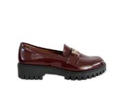 Εικόνα της Loafers από δέρμα φλωρεντικ με μεταλλική λεπτομέρεια