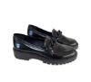 Picture of Loafers από φλωρεντίκ γυαλιστερό δέρμα με μαύρη αλυσίδα