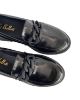 Picture of Loafers από φλωρεντίκ γυαλιστερό δέρμα με μαύρη αλυσίδα