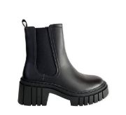 Εικόνα της ΧΧΧ Μποτάκια με λάστιχο και χοντρό τακούνι