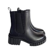 Εικόνα της ΧΧΧ Μποτάκια με λάστιχο και χοντρό τακούνι