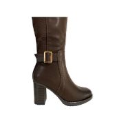 Εικόνα της Μπότες με χοντρό ψηλό τακούνι λαστιχο και διακοσμητική τόκα