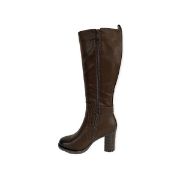 Εικόνα της Μπότες με χοντρό ψηλό τακούνι λαστιχο και διακοσμητική τόκα