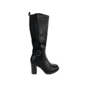 Εικόνα της Μπότες με χοντρό ψηλό τακούνι λαστιχο και διακοσμητική τόκα