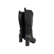 Εικόνα της Μπότες με χοντρό ψηλό τακούνι λαστιχο και διακοσμητική τόκα