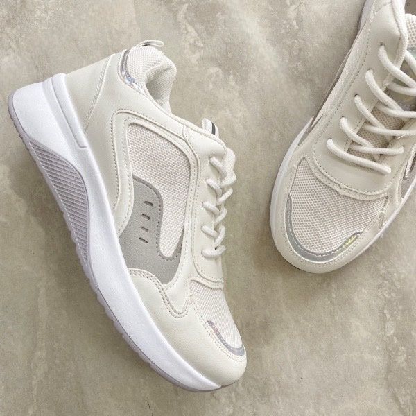 Picture of Sneakers λευκά με γκρι λεπτομέρειες