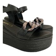 Εικόνα της ΧΧΧ Δερμάτινες πλατφόρμες με αλυσίδα