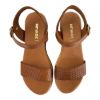 Picture of Σανδάλια δερμάτινα flatform με ανάγλυφη φάσα