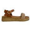 Picture of Σανδάλια δερμάτινα flatform με φάσα από στρας
