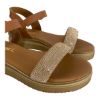 Picture of Σανδάλια δερμάτινα flatform με φάσα από στρας
