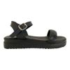 Picture of Σανδάλια δερμάτινα flatform με φάσα από στρας