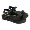 Picture of Σανδάλια δερμάτινα flatform με φάσα από στρας