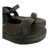 Picture of Σανδάλια δερμάτινα flatform με φάσα από στρας