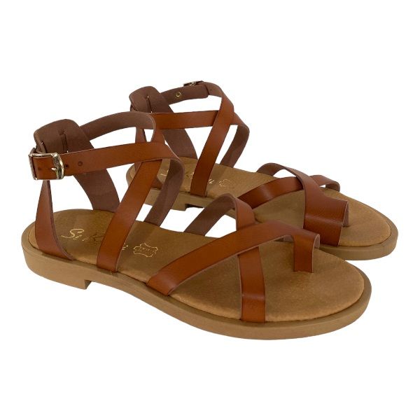 Picture of Σανδάλια με χιαστί λουράκια και toe ring