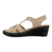 Εικόνα της Πλατφόρμες δερμάτινες ανατομικές με αυτοκόλλητο 