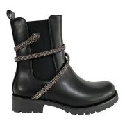 Εικόνα της ΧΧΧ Μποτάκι με σχέδιο στρας, λάστιχο και φερμουάρ 