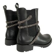 Εικόνα της ΧΧΧ Μποτάκι με σχέδιο στρας, λάστιχο και φερμουάρ 