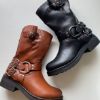 Εικόνα της Biker boots με φερμουάρ 