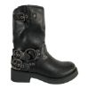 Εικόνα της Biker boots με φερμουάρ 