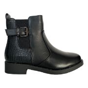 Εικόνα της ΧΧΧ Μποτάκια χαμηλά με κροκό σχέδιο, λάστιχο και φερμουάρ 