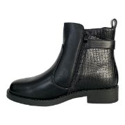 Εικόνα της ΧΧΧ Μποτάκια χαμηλά με κροκό σχέδιο, λάστιχο και φερμουάρ 