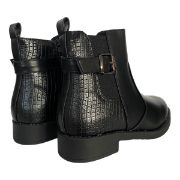 Εικόνα της ΧΧΧ Μποτάκια χαμηλά με κροκό σχέδιο, λάστιχο και φερμουάρ 