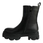 Εικόνα της ΧΧΧ  Μποτάκι με λάστιχο, φερμουάρ και τρακτερωτή σόλα 