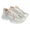 Εικόνα της Sneakers λευκά με ροζ και γκρι λεπτομέρειες 