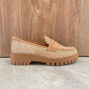 Εικόνα της Loafers από ψάθα με τρακτερωτή σόλα