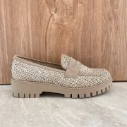 Εικόνα της Loafers από ψάθα με τρακτερωτή σόλα