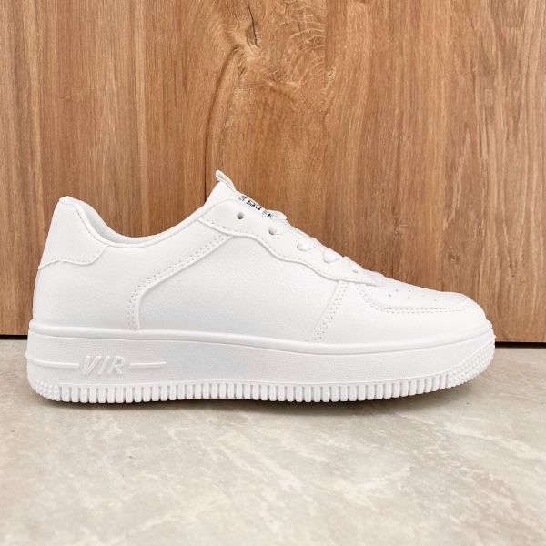 Picture of Λευκό sneaker με κορδόνι