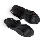 Εικόνα της ΧΧΧ Πέδιλο υφασμάτινο με χοντρή σόλα και αυτοκόλλητο 