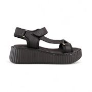 Εικόνα της ΧΧΧ Πέδιλο υφασμάτινο με χοντρή σόλα και αυτοκόλλητο 