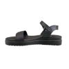 Εικόνα της Σανδάλια δερμάτινα flatform με ανάγλυφη φάσα