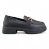 Εικόνα της Old Loafers ματ με χρυσή λεπτομέρεια και τρακτερωτή σόλα 