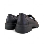 Εικόνα της Old Loafers ματ με χρυσή λεπτομέρεια και τρακτερωτή σόλα 