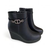 Εικόνα της Μποτάκια πλατφόρμα και διακοσμητικό λουράκι με στρας 