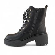 Εικόνα της ΧΧΧ Αρβυλάκι με χρυσές λεπτομέρειες φερμουάρ και φαρδύ τακούνι 