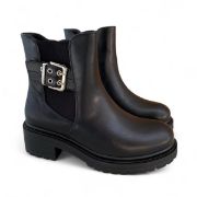 Εικόνα της Old Μποτάκια με διακοσμητική τόκα λάστιχο και φερμουάρ