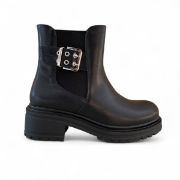 Εικόνα της Old Μποτάκια με διακοσμητική τόκα λάστιχο και φερμουάρ