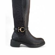 Εικόνα της Μπότες ιππασίας με λάστιχο και μεταλλικό διακοσμητικό