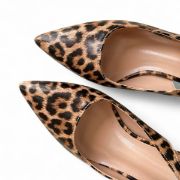 Εικόνα της Γόβες μυτερές εξώφτερνές slingback με χαμηλό λεπτό τακούνι 